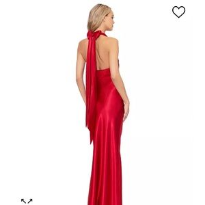 Red formal dress